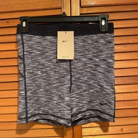 Nike Pants - Nike Pro Dri-Fit 3” Dri-Fit Navy Blue Spacedye Spandex Shorts Sz S NWT